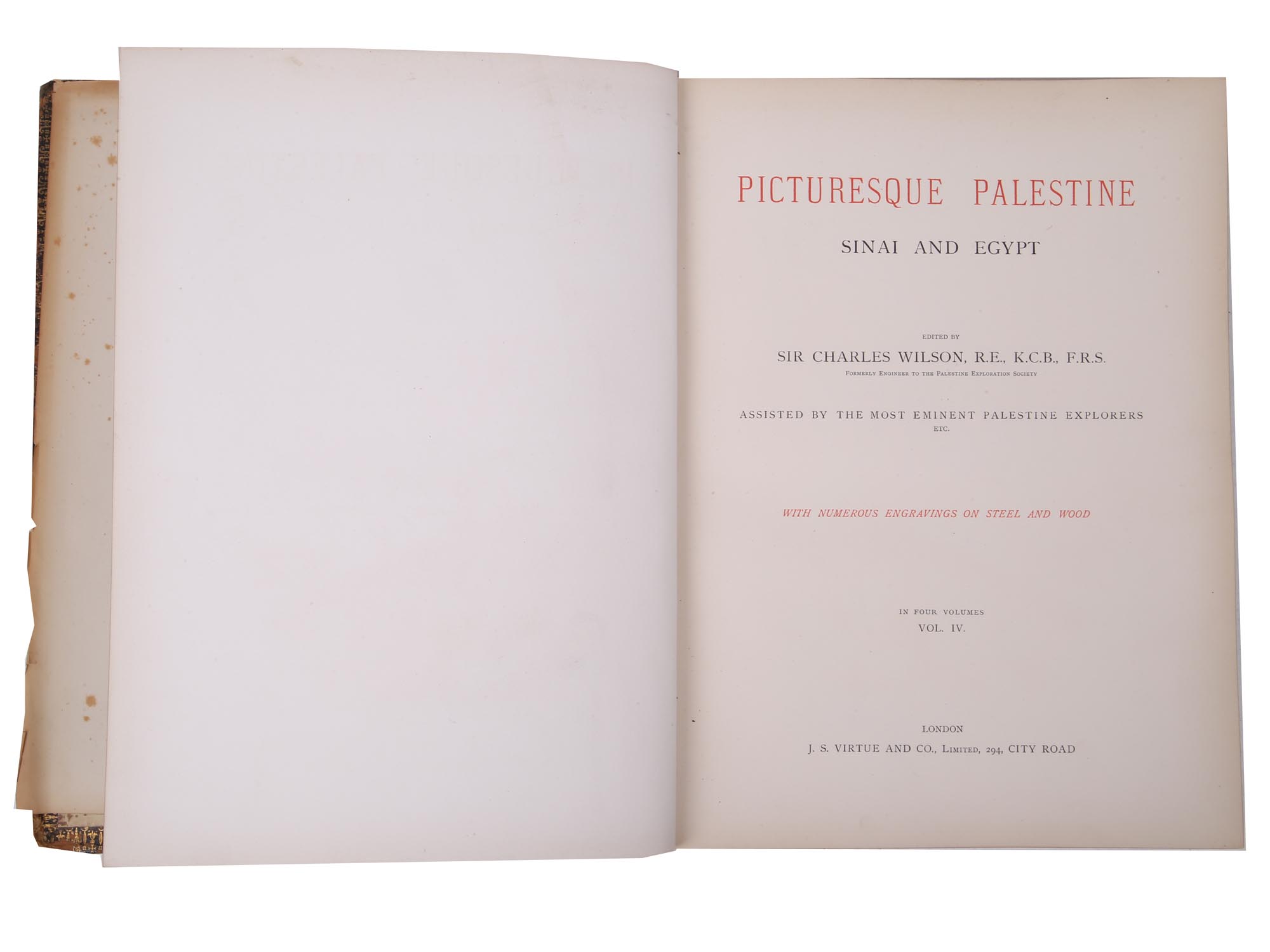 ANTIQUE 1881 PALESTINE SINAI EGYPT TRAVEL BOOKS PIC-7